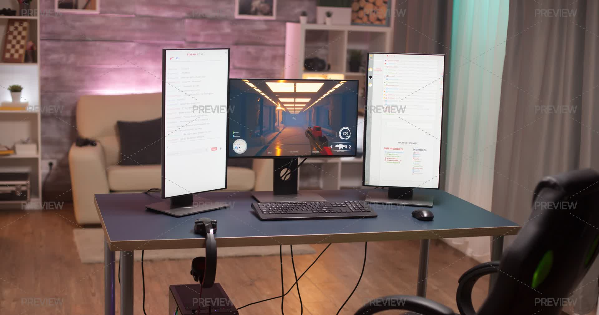 Streamer Setup Drawing A Streamer Set Up by DCStudio - Stock Photos | Motion Array
