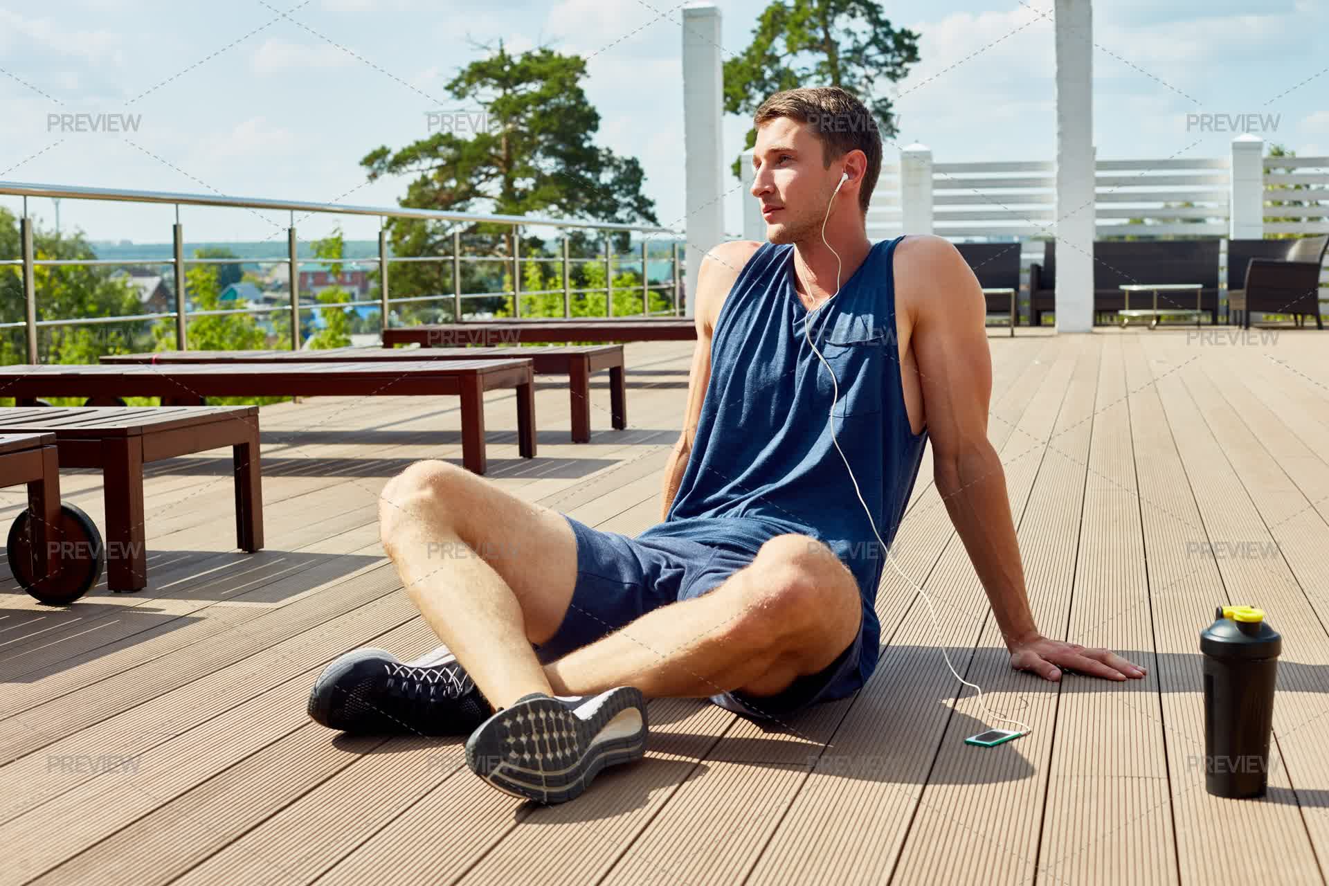 Intense Break Short Break From Intensive Workout - Stock Photos | Motion Array