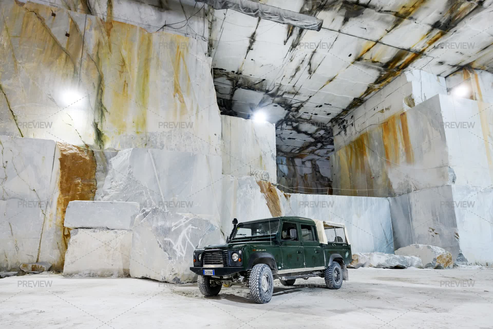 Range Rover Mining Land Rover In Mine - Stock Photos | Motion Array