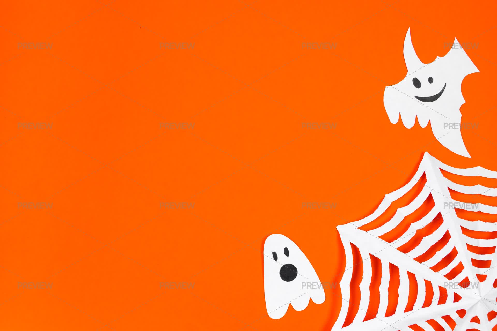 Paper Ghosh Funny Paper Ghosts by Pelagija - Stock Photos | Motion Array