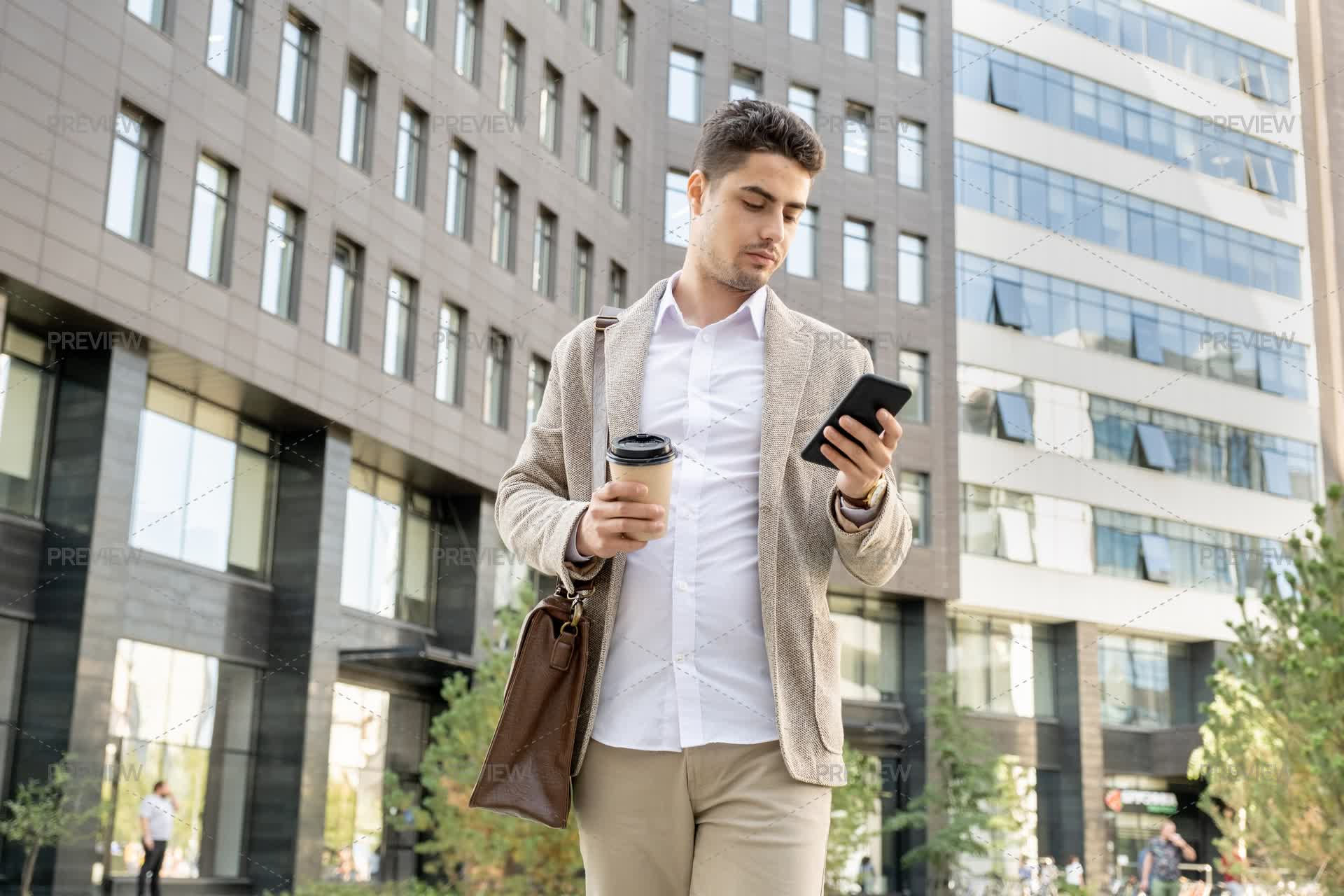 Businessman In A City - Stock Photos | Motion Array